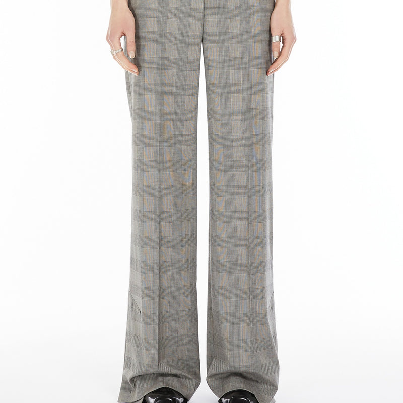Flared tailored trousers