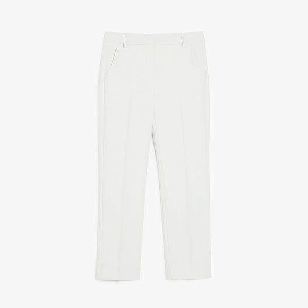 Double viscose canvas trousers