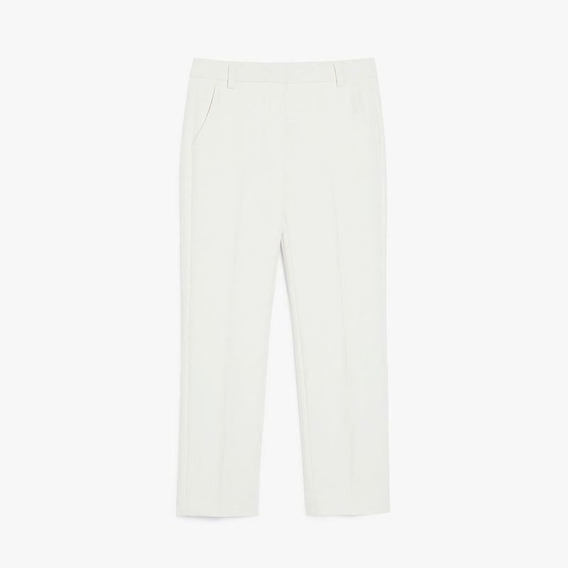 Double viscose canvas trousers