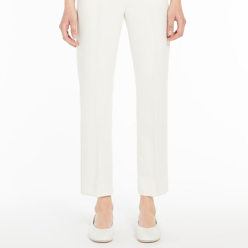 Double viscose canvas trousers