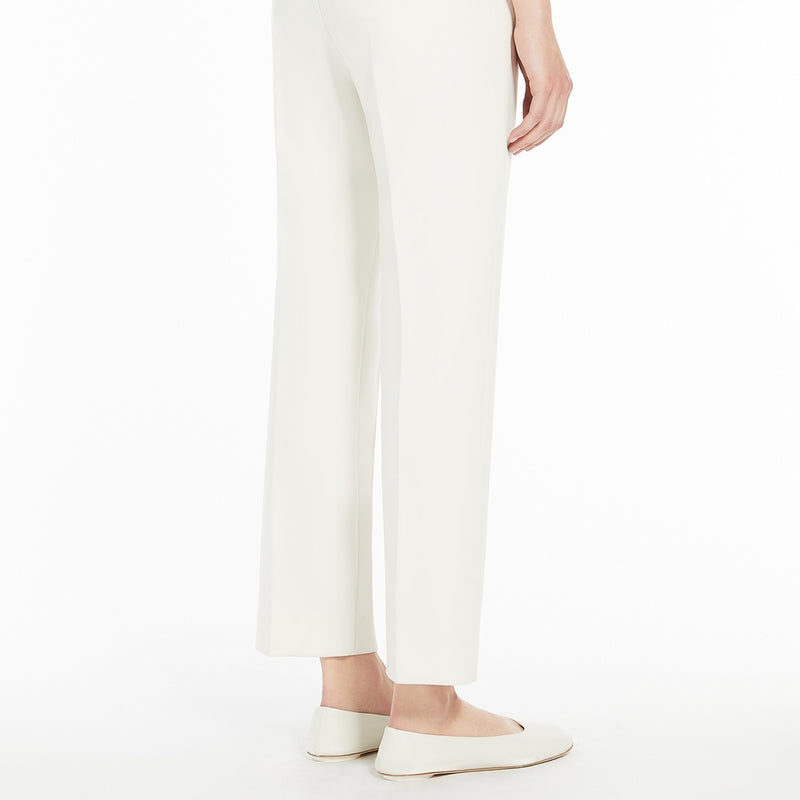 Double viscose canvas trousers