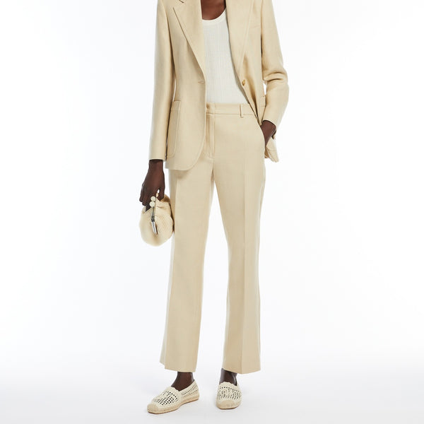 Batavia cotton and linen trousers