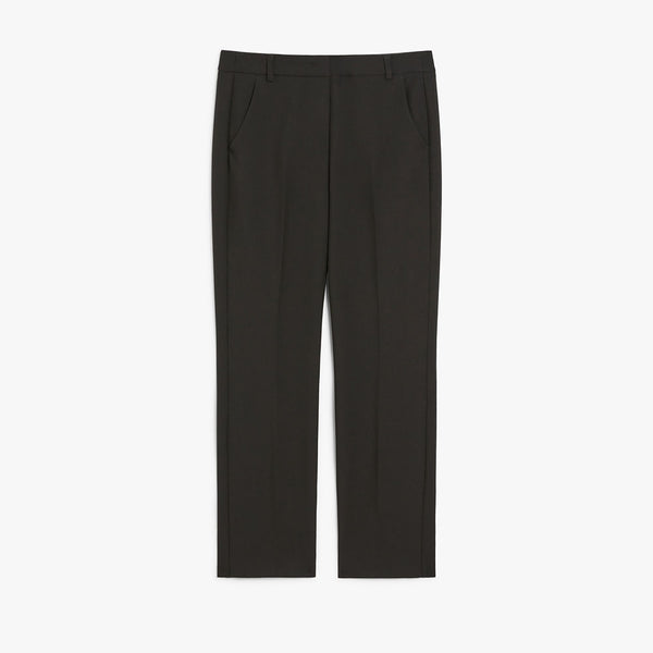 Double viscose canvas trousers