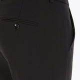 Double viscose canvas trousers