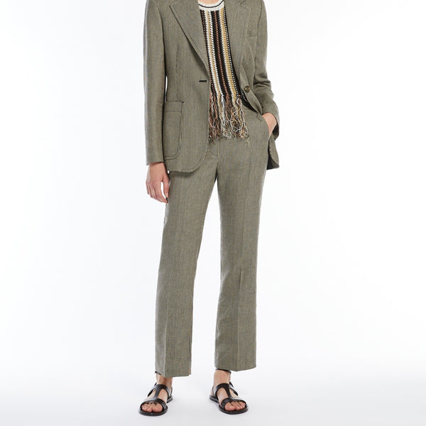 Batavia cotton and linen trousers