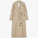 Oversized trench coat in water-repellent twill