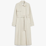 Water-repellent twill trench coat