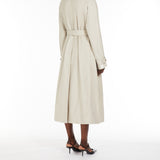 Water-repellent twill trench coat