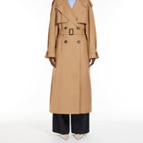 Oversized water-repellent cotton trench coat