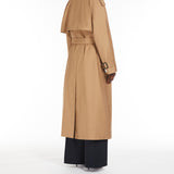 Oversized water-repellent cotton trench coat