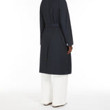 Single-breasted water-repellent twill trench coat