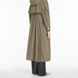 Long, water-repellent taffeta parka