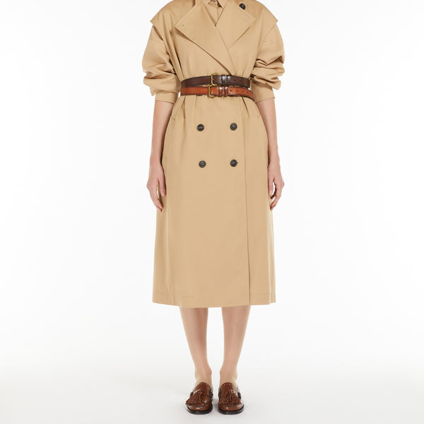 3-in-1 water-repellent gabardine trench coat