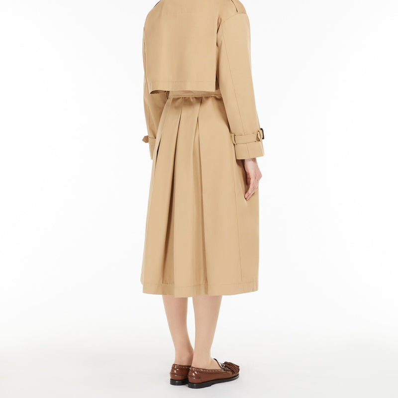 3-in-1 water-repellent gabardine trench coat
