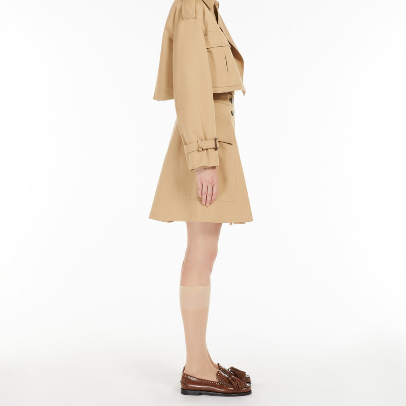 3-in-1 water-repellent gabardine trench coat