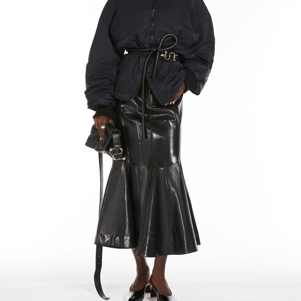 Short padded bomber jacket