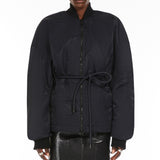 Short padded bomber jacket