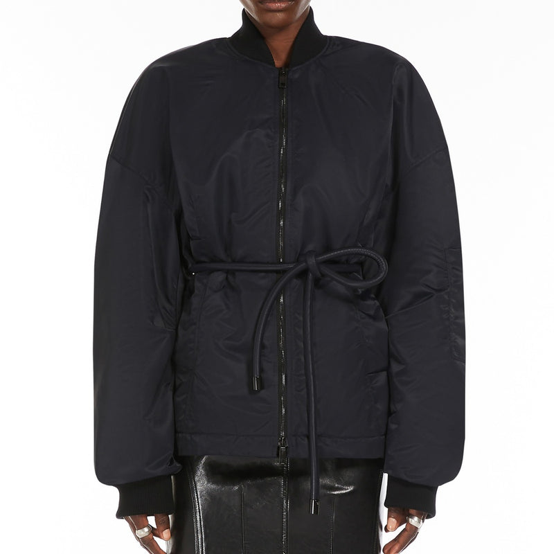 Short padded bomber jacket