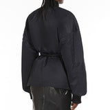 Short padded bomber jacket