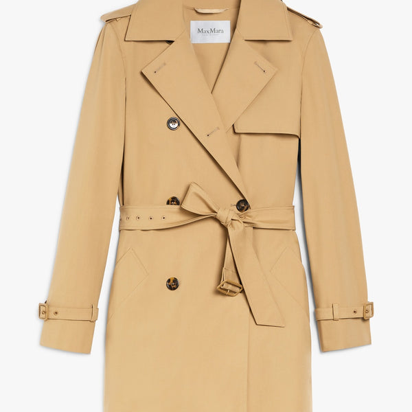 Cotton canvas raincoat