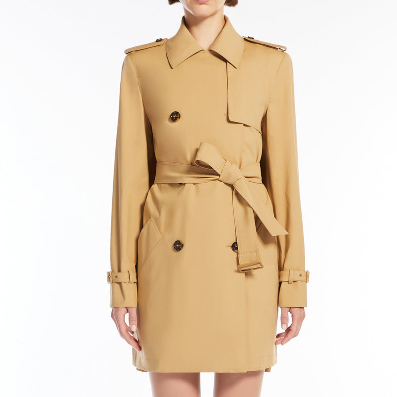 Cotton canvas raincoat