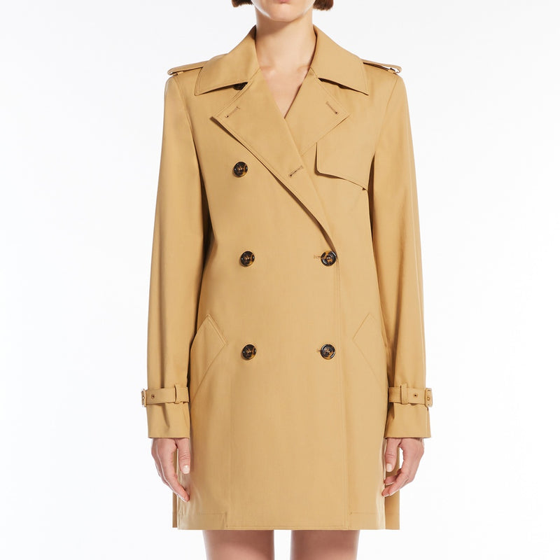 Cotton canvas raincoat