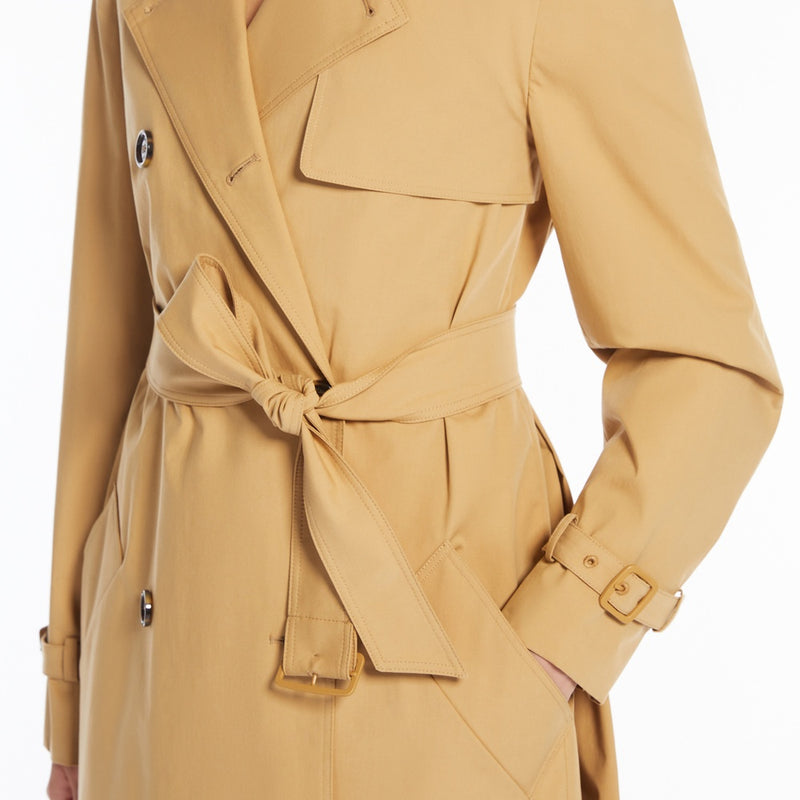 Cotton canvas raincoat