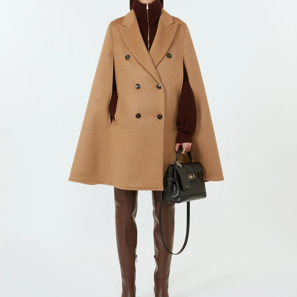 Camel hair loden cloak