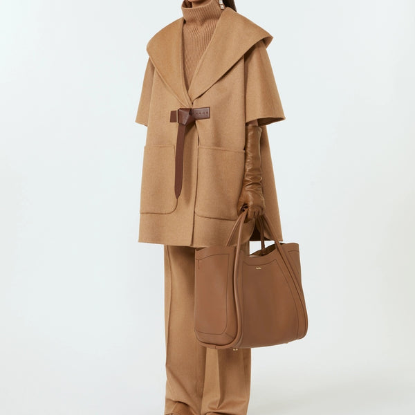 Camel hair cape