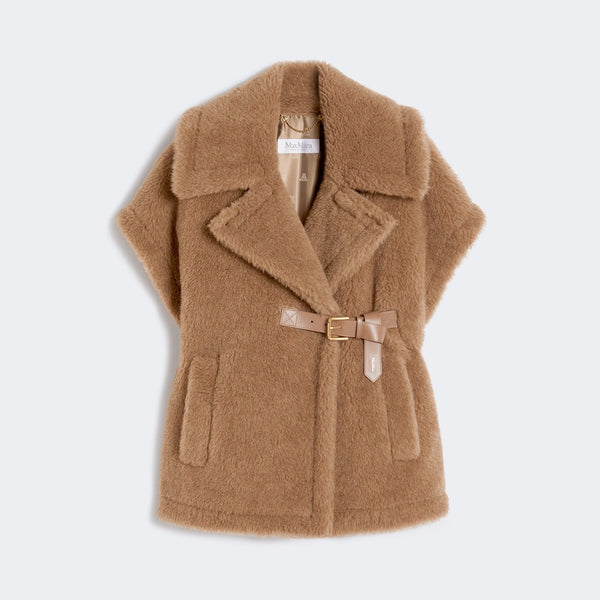 Alpaca cashmere teddy cape