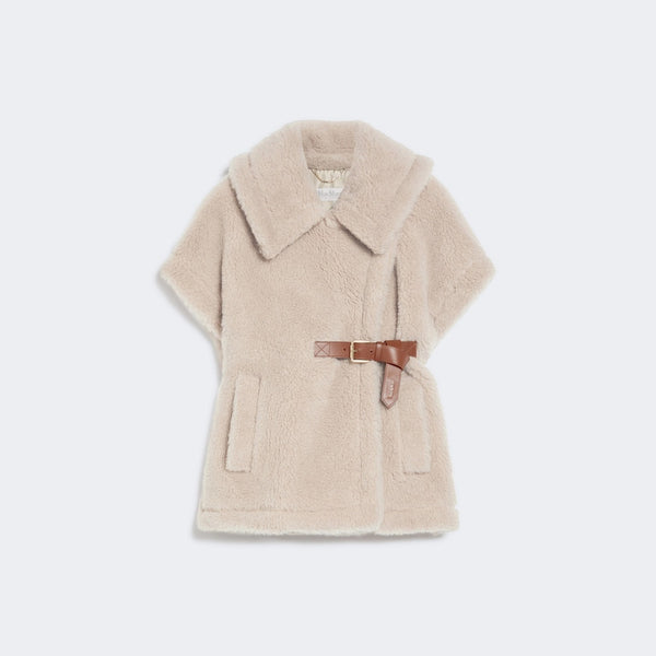 Alpaca wool teddy cape