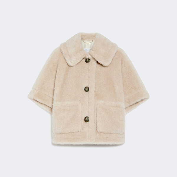 Alpaca wool teddy cape