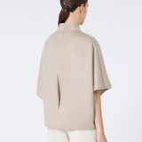 Short cashmere loden cape