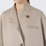 Short cashmere loden cape