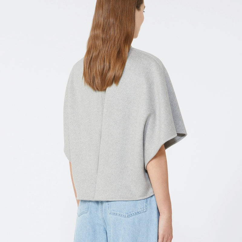 Short cashmere loden cape