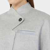 Short cashmere loden cape