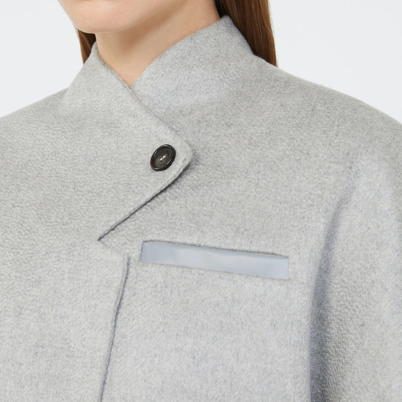 Short cashmere loden cape