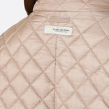 Reversible padded cape in water-repellent canvas