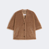 Alpaca cashmere teddy cape