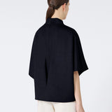 Short cashmere loden cape