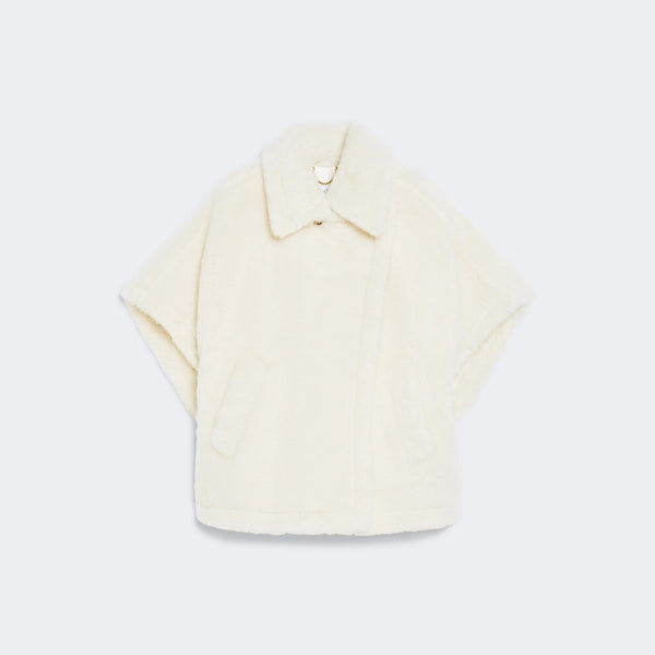 Alpaca wool teddy cape