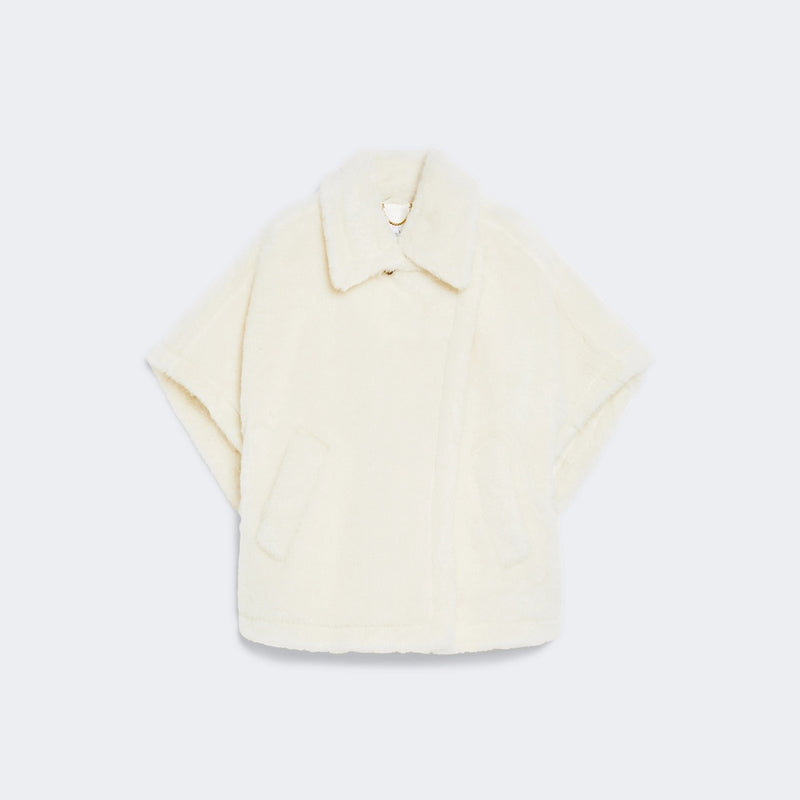 Alpaca wool teddy cape