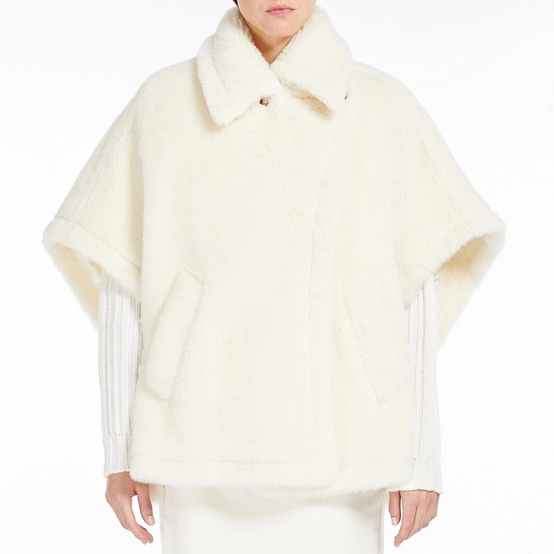 Alpaca wool teddy cape