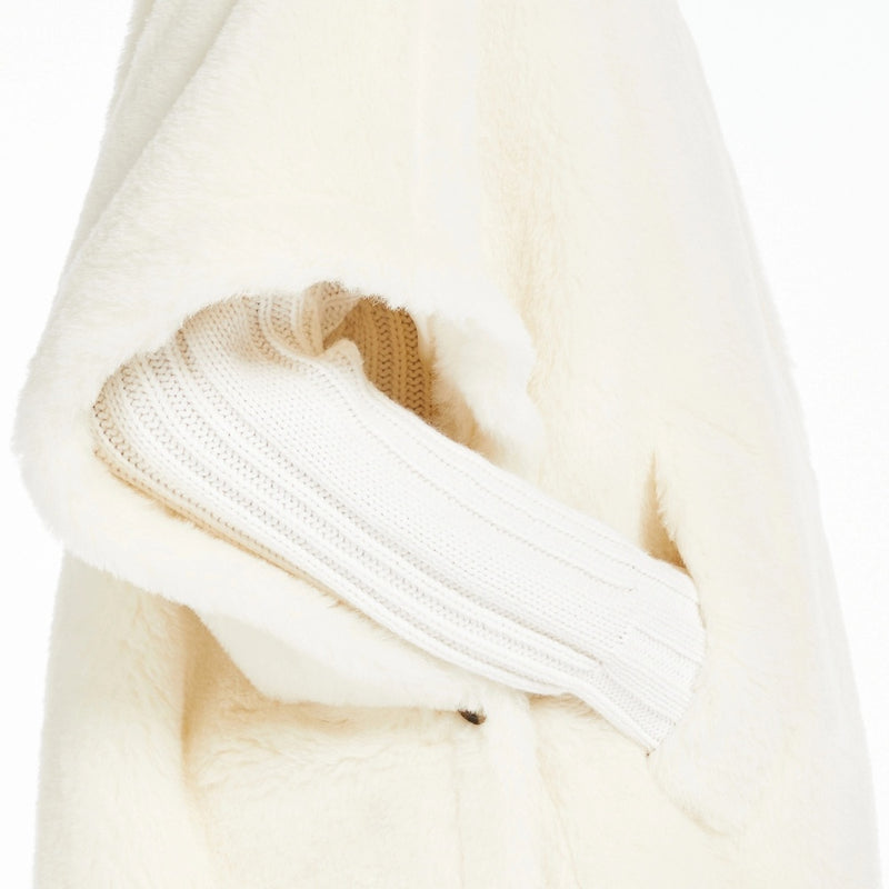 Alpaca wool teddy cape