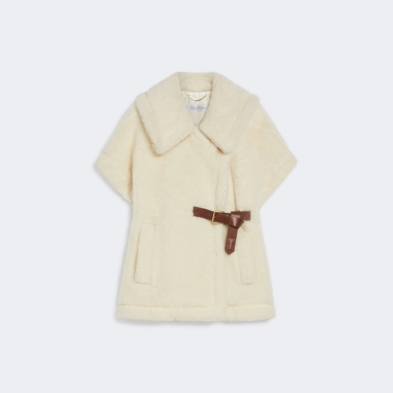 Alpaca wool teddy cape