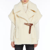 Alpaca wool teddy cape