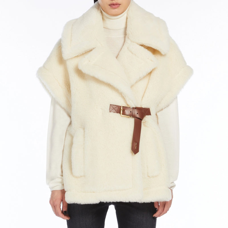 Alpaca wool teddy cape