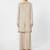 Straight cashmere coat