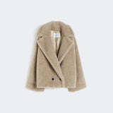 Alpaca cashmere teddy coat