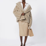 Alpaca cashmere teddy coat